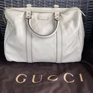 Gucci white Joy Boston Bag